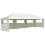 Vouwtent Pop-Up Met 5 Zijwanden 3X9 M Crème, Verzenden, Nieuw