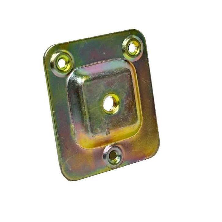 Bevestigingsplaat recht 58x66mm met M8 schroefdraad, Huis en Inrichting, Tafelonderdelen, Nieuw, Metaal, Ophalen of Verzenden