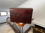 Important solid wood travel trunk, Northern Italy, late 19th, Antiek en Kunst, Curiosa en Brocante