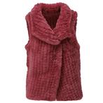 -44% K-Design  K-Design Faux fur gilet z903-  maat S, Kleding | Dames, Verzenden, Nieuw, Roze