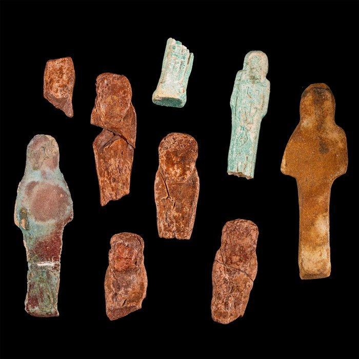 Oud-Egyptisch Groep Ushabtis – Miniatuurbedienden voor het, Antiek en Kunst, Antiek | Overige Antiek
