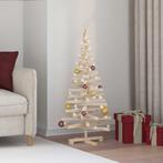 vidaXL Kerstbomen met standaard Naturel 120 cm Massief, Diversen, Kerst, Verzenden, Nieuw