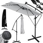 Parasol - diameter 350 cm - rechthoekig - met LED -, Tuin en Terras, Tuinsets en Loungesets, Verzenden, Nieuw