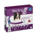 Vectra Anti-vlo & Teek 3D Hond M 10-25 kg 3 stuks, Dieren en Toebehoren, Verzenden, Nieuw