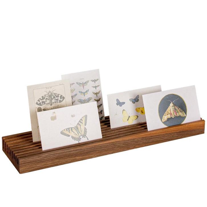 Vintlux Kaartenhouder Groove - Walnoten, Huis en Inrichting, Woonaccessoires | Lijsten