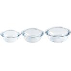 Pyrex 4-in-1 Ovenschalen met Deksel (1L/1,6L/2,3L) Set/3, Verzenden, Nieuw