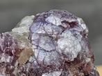 Prachtige botryoidal lepidoliet op kwarts, Verzamelen, Mineralen en Fossielen, Ophalen of Verzenden