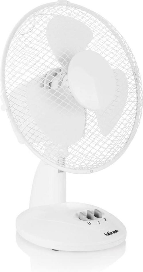 Tristar VE-5923 Tafelventilator diameter 23 cm wit, Witgoed en Apparatuur, Ventilatoren, Zo goed als nieuw, Ophalen of Verzenden