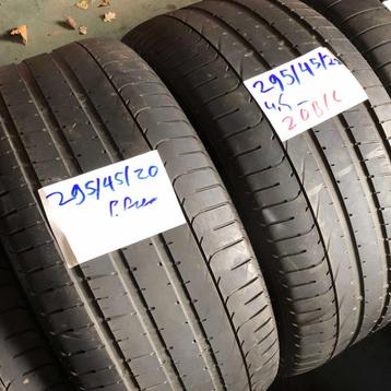 2 x Pirelli PZero 295-45-20 Zomerbanden 4,5mm beschikbaar voor biedingen