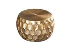 Ronde salontafel ORGANIC ORIENT 70cm goud metaal gehamerd, Huis en Inrichting, Tafels | Salontafels, Ophalen of Verzenden, Nieuw