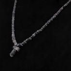 Oud-Romeins Zwart Glas Kralenketting (Zonder Minimumprijs)