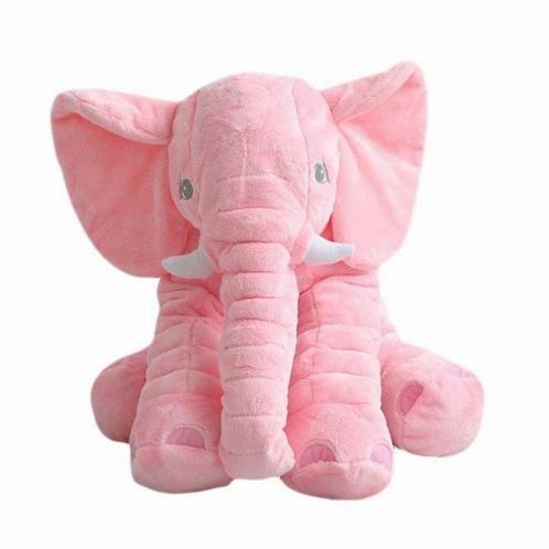 Veilige roze pluche olifant knuffel - groot en zacht voor..., Kinderen en Baby's, Speelgoed | Knuffels en Pluche, Nieuw, Olifant