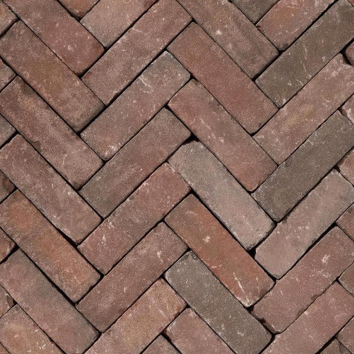 Gebakken dikformaat Novoton getrommeld, Tuin en Terras, Tegels en Klinkers, 10 m² of meer, Nieuw, Keramiek, Klinkers, Ophalen of Verzenden