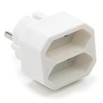 Verloopstekker | Nedis (Tweeweg, 2.5 A, Wit), Doe-het-zelf en Verbouw, Elektra en Kabels, Verzenden, Nieuw