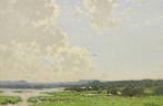 Cornelis Kuijpers (1864-1932) - Weids landschap aan de Rijn, Antiek en Kunst