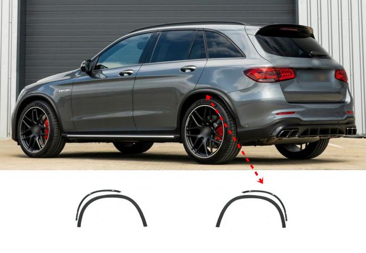 GLC 63 AMG Look Wielkast verbreder voor Mercedes Benz GLC-Kl, Auto diversen, Tuning en Styling, Ophalen of Verzenden
