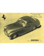1949 FERRARI 166 INTER 2+2 BROCHURE ITALIAANS, Boeken, Auto's | Folders en Tijdschriften, Nieuw, Ferrari, Author