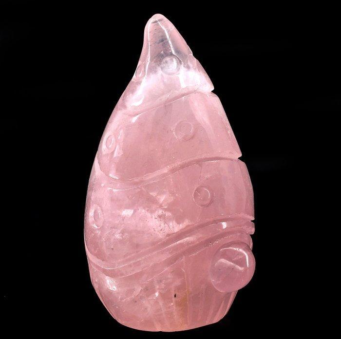 Schattige rozenkwarts dwerg - Hoogte: 12.9 cm - Breedte: 7.6, Verzamelen, Mineralen en Fossielen