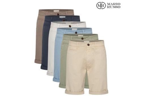 Mario Russo Chino Short - 6 kleuren - Maat M tot 3XL, Kleding | Heren, Broeken en Pantalons, Nieuw, Verzenden