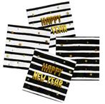 Servetten Happy New Year 33cm 20st, Verzenden, Nieuw