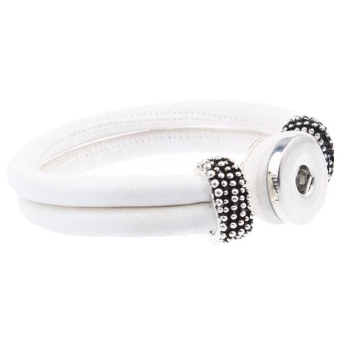 Fako Bijoux® - Armband Voor Click Buttons - Rond -Wit, Sieraden, Tassen en Uiterlijk, Armbanden, Verzenden