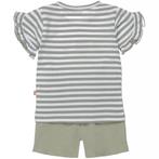 T-shirt met kort broekje Tropical (sage), Kinderen en Baby's, Babykleding | Maat 62, Nieuw, Meisje, Dirkje, Verzenden