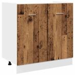 Bewerkt Hout Kast | 80x46cm | Tweedekansje | 40% Korting, Oud hout, Nieuw, Minder dan 100 cm, 25 tot 50 cm