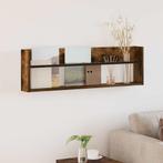 vidaXL Tijdschrift Rek Gerookt eiken 100 x 12 x 30 cm, Verzenden, Nieuw