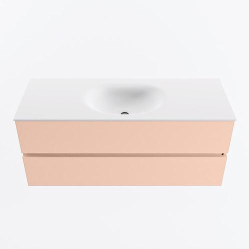 MONDIAZ VICA 120cm badmeubel onderkast Rosee 2 lades., Doe-het-zelf en Verbouw, Sanitair, Bad, Nieuw, Ophalen of Verzenden