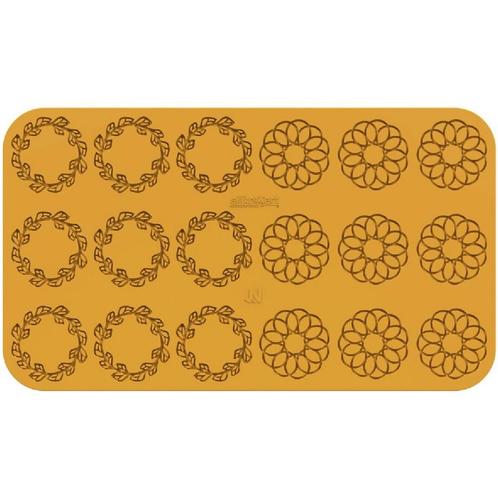 Silikomart Siliconen Mat Corona (18x) Ø6,8x0,2cm, Hobby en Vrije tijd, Taarten en Cupcakes maken, Nieuw, Verzenden