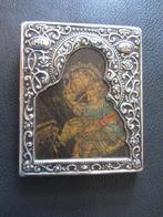 Plaquette (2) - Zilver & hout/glas