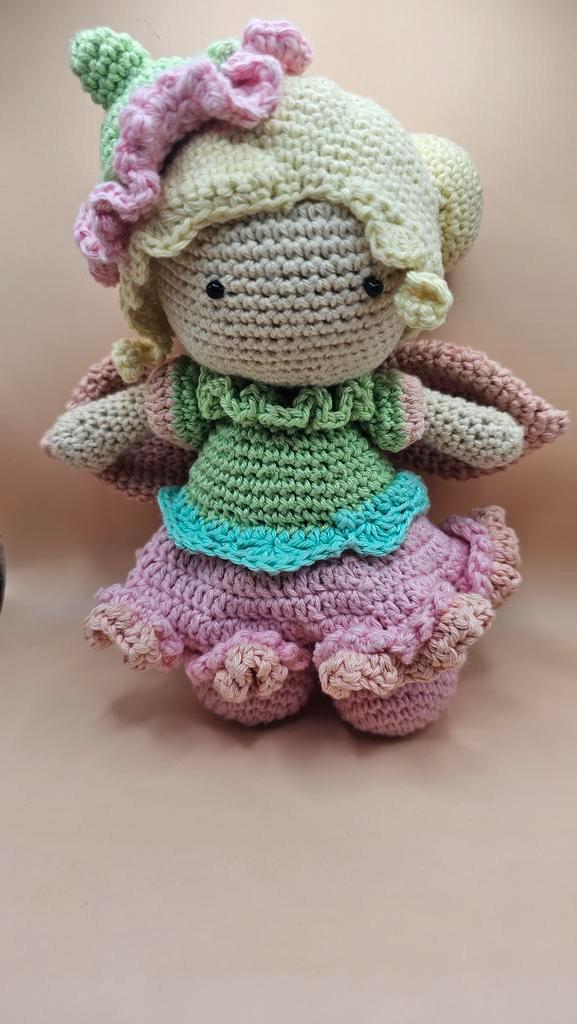 Hana het bloem elfje /amigurumi knuffel, Kinderen en Baby's, Speelgoed | Knuffels en Pluche, Nieuw, Ophalen of Verzenden