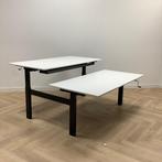 Drentea duo slingerbureau, 160x80 cm, wit - zwart, Huis en Inrichting, Bureaus, Ophalen of Verzenden, Gebruikt, Bureau