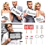 Set met 4 decoratie borden voor het huwelijk, Verzenden, Nieuw, Versiering, Geboorte of Huwelijk