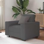 vidaXL Fauteuil 60 cm corduroy stof donkergrijs, Huis en Inrichting, Banken | Bankstellen, Verzenden, Nieuw, Eenpersoons, Stof