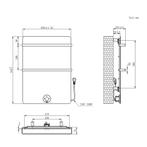 Elektrische Radiator Best Design Brenner White 70x50cm 300W, Ophalen of Verzenden, Nieuw