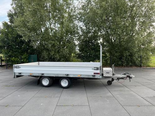 Hapert Plateauwagen 335 x 180 cm met kist in goede staat., Auto diversen, Aanhangers en Bagagewagens, Gebruikt, Ophalen