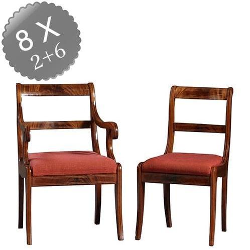 8 antieke stoelen nieuwe stof naar keus  Frankrijk ca 1925 m, Antiek en Kunst, Antiek | Meubels | Stoelen en Banken, Ophalen of Verzenden