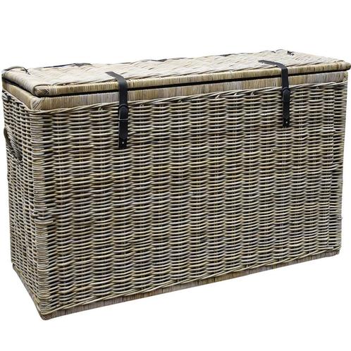 Kussenbox groot 167x70xH106 cm naturel rotan, Tuin en Terras, Tuinmeubel-accessoires, Nieuw, Ophalen of Verzenden