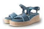 Tamaris Sleehakken in maat 38 Blauw | 10% extra korting, Tamaris, Zo goed als nieuw, Schoenen met hoge hakken, Verzenden