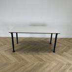 Gispen verstelbaar bureau / tafel 160x80 cm, grijs - zwart, Huis en Inrichting, Bureaus, Ophalen of Verzenden, In hoogte verstelbaar