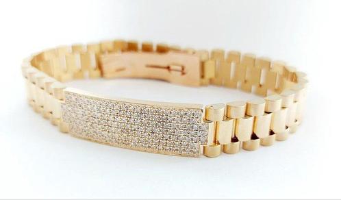 Armband - 18 karaat Geel goud - 2.45ct. tw. Diamant, Sieraden, Tassen en Uiterlijk, Armbanden
