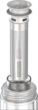 Zoku Thee Infuser Drinkfles - 500ML - RVS - Zilver, Caravans en Kamperen, Ophalen of Verzenden, Nieuw
