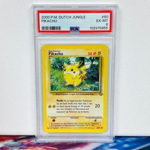 Pokémon Graded card - Pikachu #60 - Jungle - Pokémon - PSA 6, Hobby en Vrije tijd, Verzamelkaartspellen | Pokémon