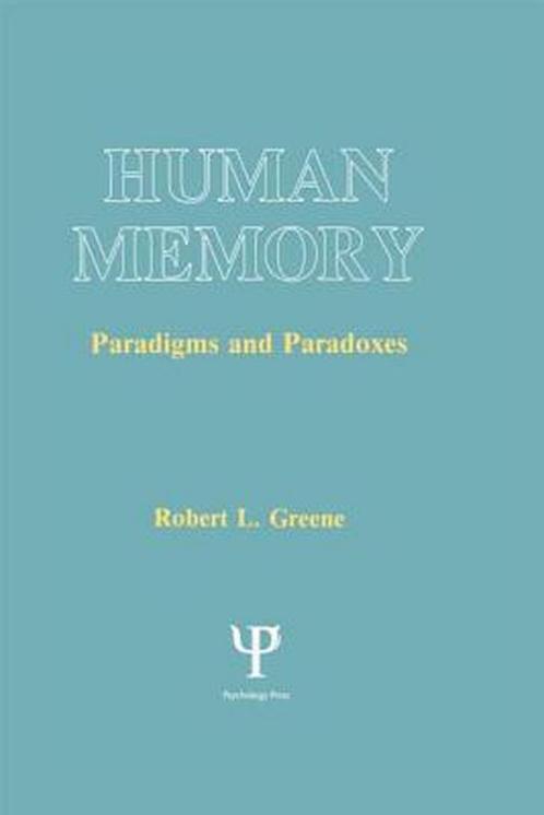 Human Memory 9780805809978 Robert L. Greene, Boeken, Overige Boeken, Gelezen, Verzenden