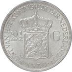 Nederland. Wilhelmina. 2 1/2 Gulden 1938 grof haar