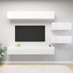 6-delige Tv-meubelset spaanplaat hoogglans wit tweedehands  Heel Nederland