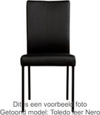 Set van 4 Lichtblauwe leren moderne eetkamerstoelen - Toledo, Huis en Inrichting, Stoelen, Overige kleuren, Nieuw, Leer, Ophalen of Verzenden