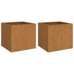 Plantenbakken 2 st 42x40x39 cm cortenstaal (Overige), Verzenden, Nieuw