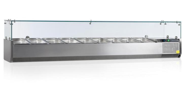 Tefcold saladiere | opzet koelvitrine | glas | 200 cm |, Zakelijke goederen, Horeca | Keukenapparatuur, Nieuw in verpakking, Koelen en Vriezen